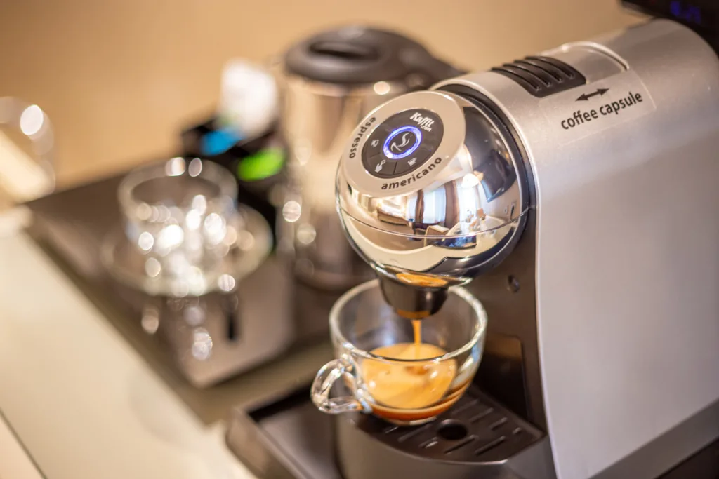 Coffee machine in Business Junior Suite and Apartments